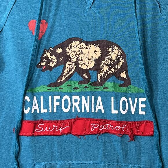 Reflex Hoodie Womens Medium California Love Bear Surf Patrol Pullover Graphic - Picture 7 of 8